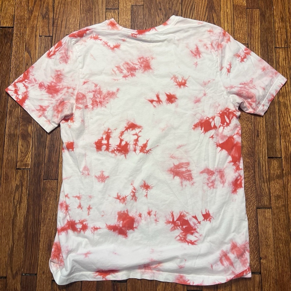 Nike Air Shirt Mens Large Red White Tie Dye Graphic Tee The Nike Tee Blue Logo - Picture 8 of 10